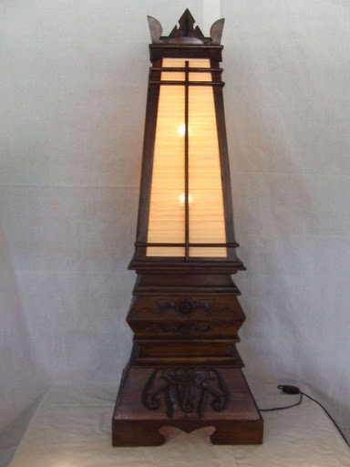 โคมไฟไม้สัก Teak Wooden Lamps