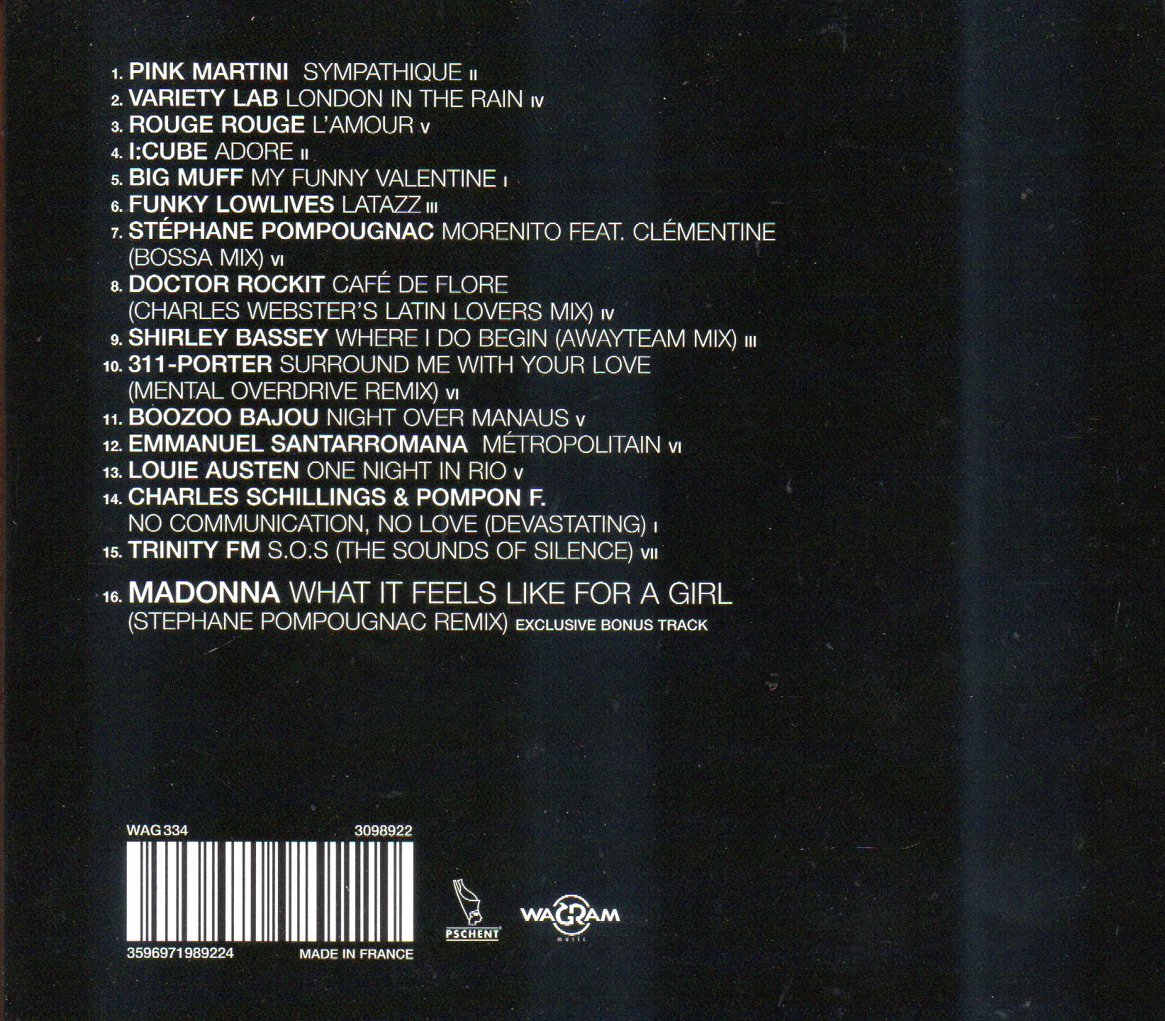 CD,Hotel Costes Best Of by Stephane Pompougnac (Various Artists)(France)