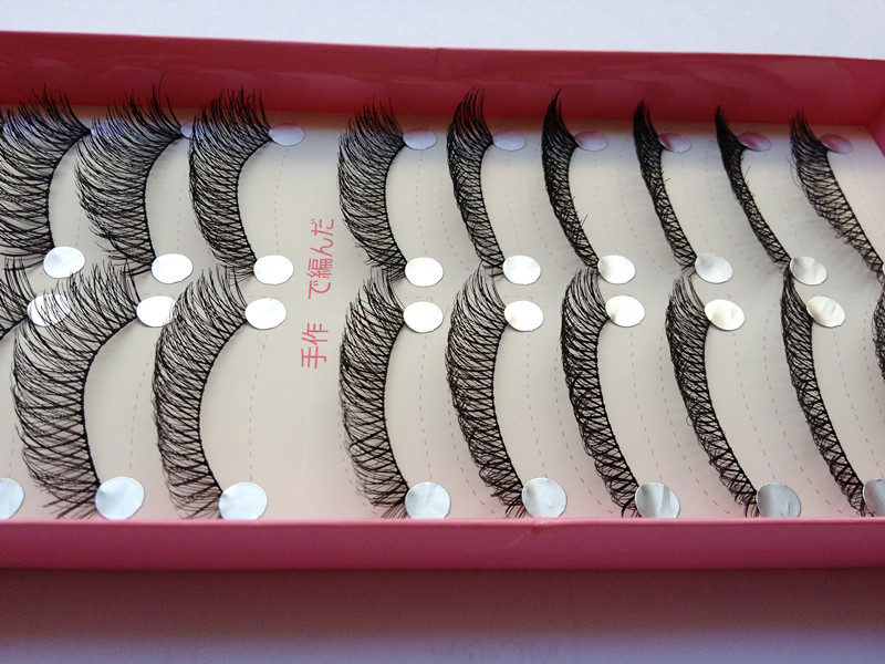 交叉1# ขนตา(ขายปลีก) เเพ็คละ 10 คู่ ขายยกเเพ็ค