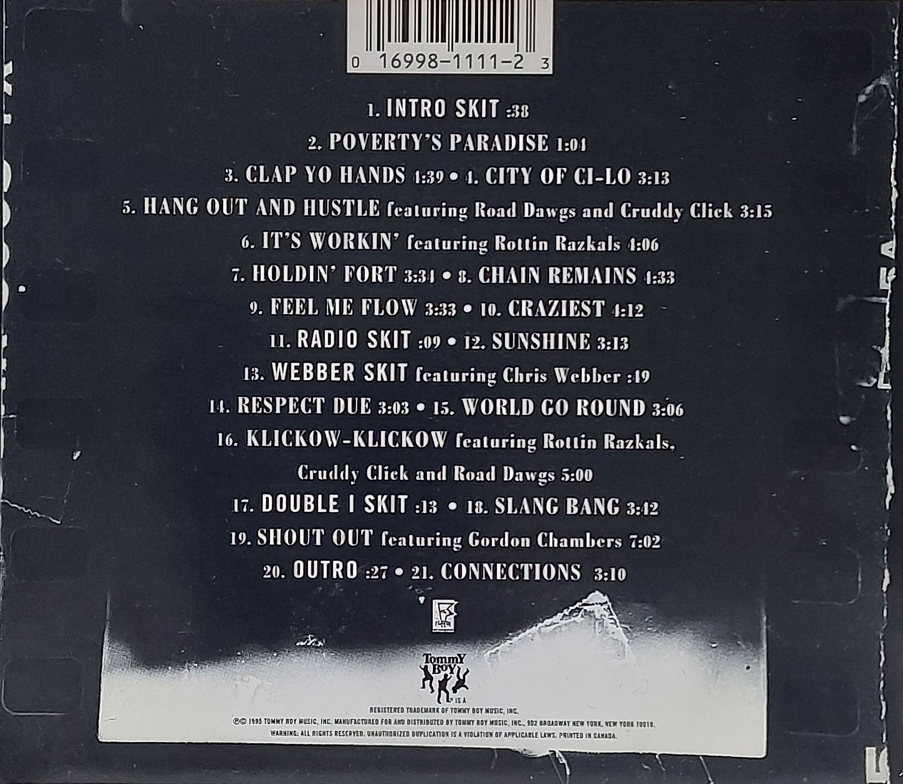 Used CD,Naughty by Nature - Poverty's Paradise (B)(1995)(USA)