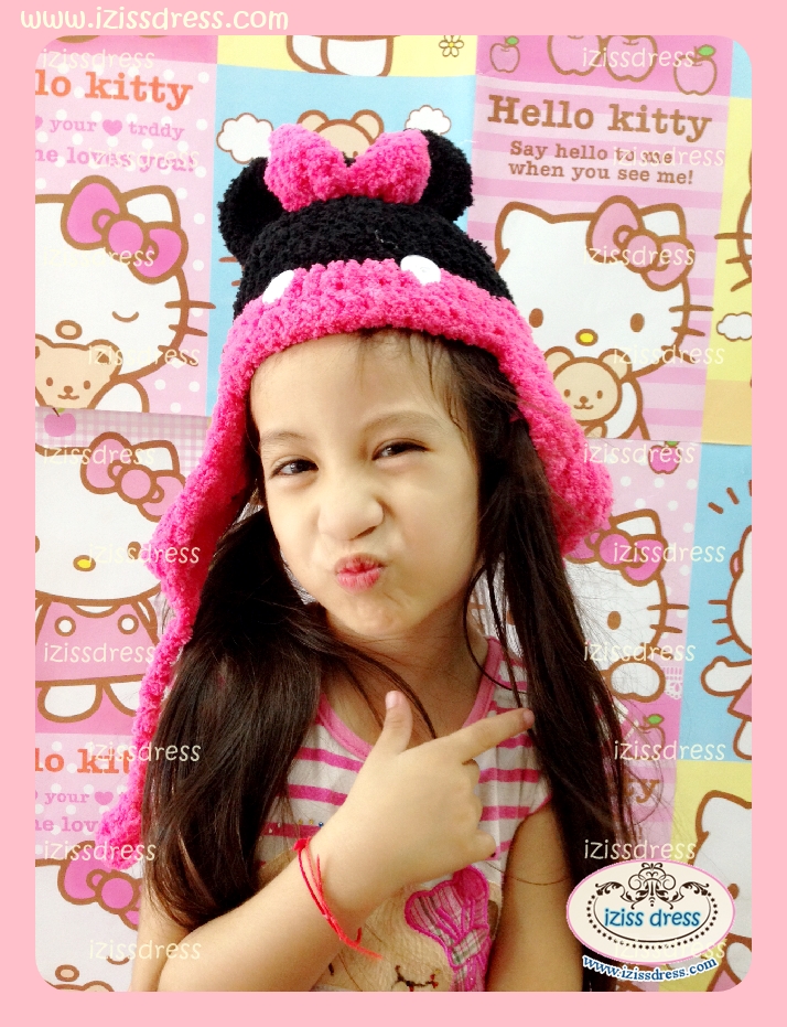 ***หมดค่ะ สั่งทำได้จร้า***หมวกไหมขนแกะรูปมินนี่ชมพูเข้ม เหมาะสำหรับเด็กแรกเกิด- 5 ปีขึ้นค่ะ