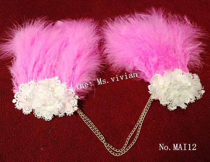 MAI12 มงกุฎขนฟู เเบบคาดหน้าผาก (งาน handmade)**สินค้ามีจำกัดในเเต่ละล๊อต**