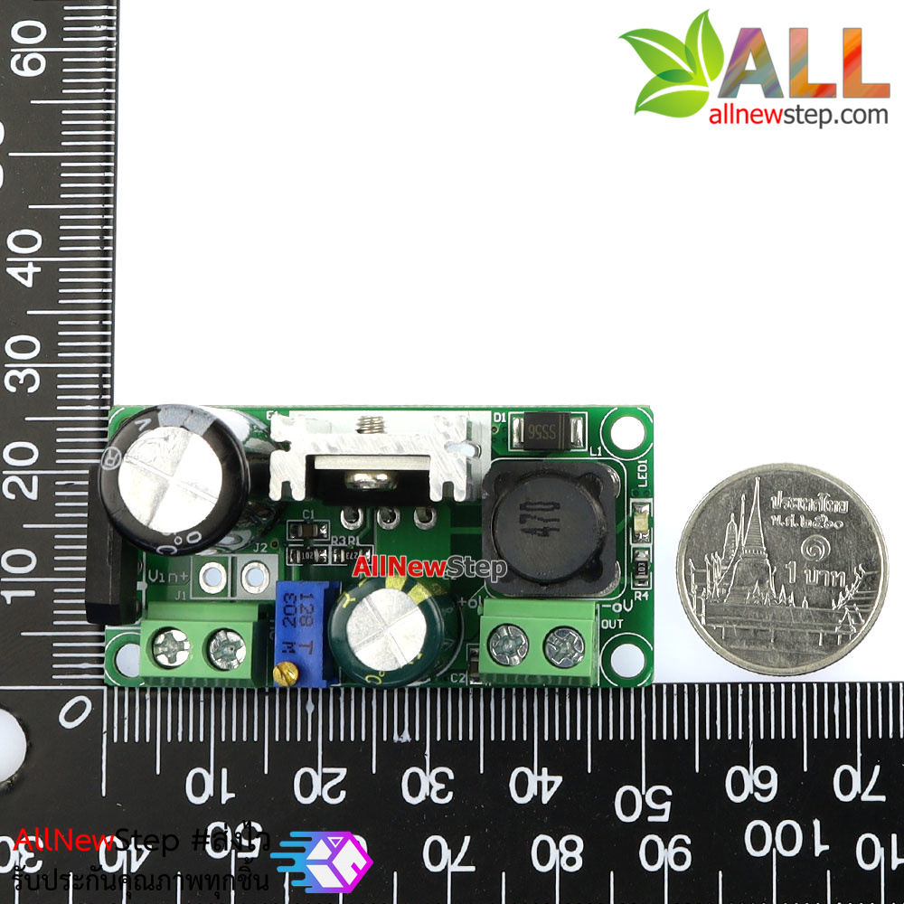 LM2596T step down adjustable แปลงไฟกระแสสลับ AC 5-35V หรือกระแสตรง DC 5-35V เป็น 4-30VDC