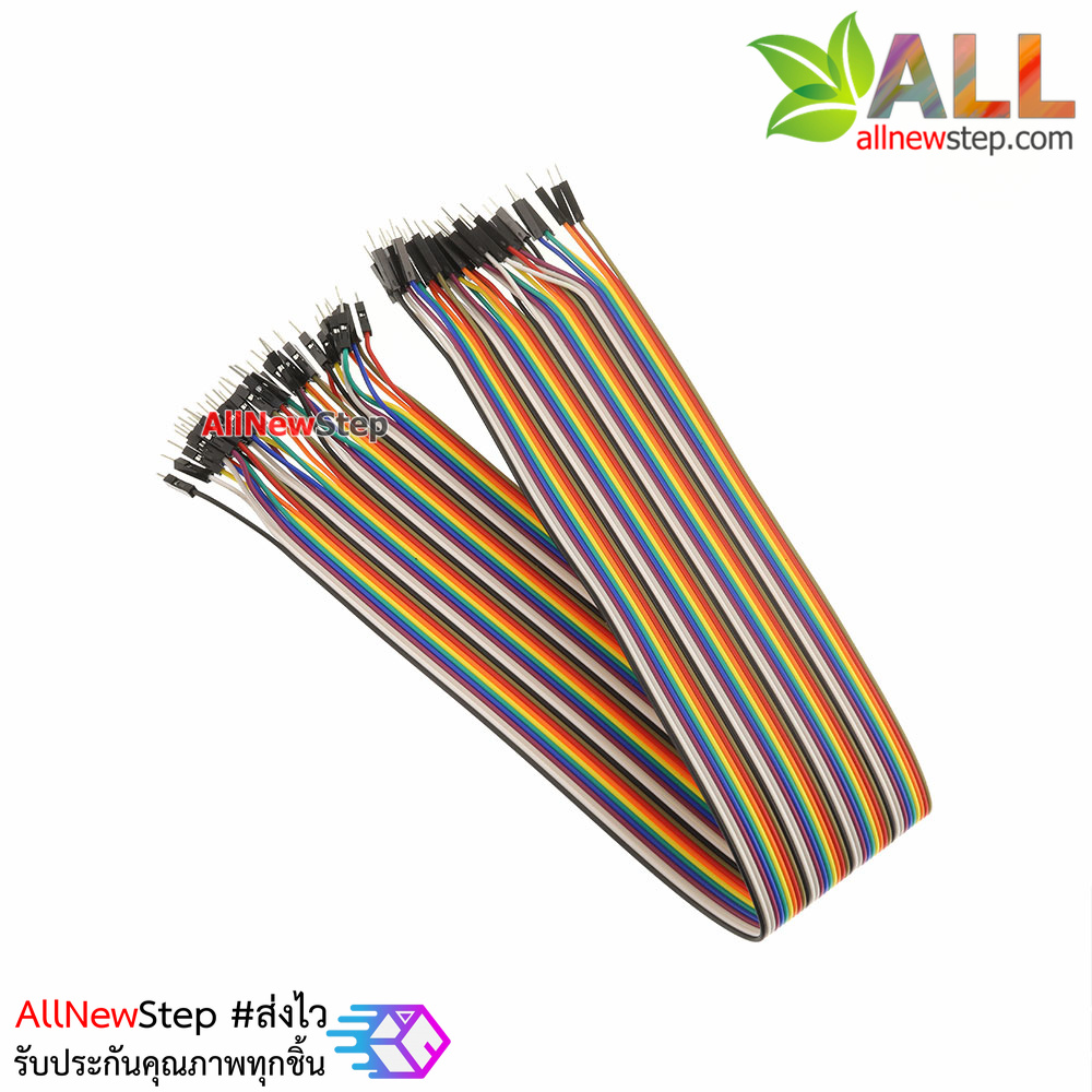 สาย ไฟจัมเปอร์ ผู้-ผู้ ยาว 40cm. จำนวน 40 เส้น