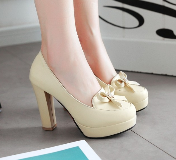 รองเทาส้นสูงสีหวาน ไซต์ 34-39 สีม่วง/ชมพู/ครีม/ขาว/ดำ