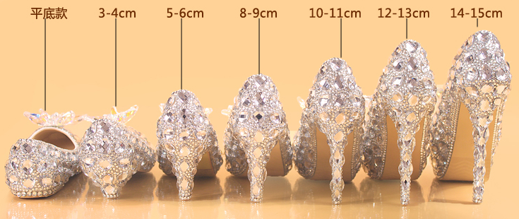 รองเท้าเจ้าสาว ไซต์ 34-42 ส้นสูง 4,6,9,11,13,15 ซม.