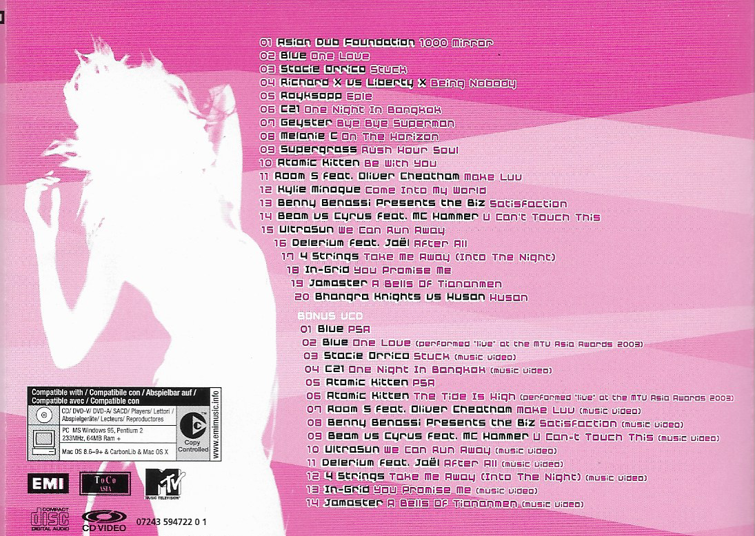 CD+VCD,Pop! Goes Dance! MTV Non-Stop-Hits (Various Artists)(2003)(Thai)