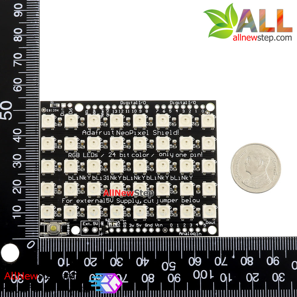 WS2812 NeoPixel Matrix 8x5 WS2812B RGB 40 LED Shield