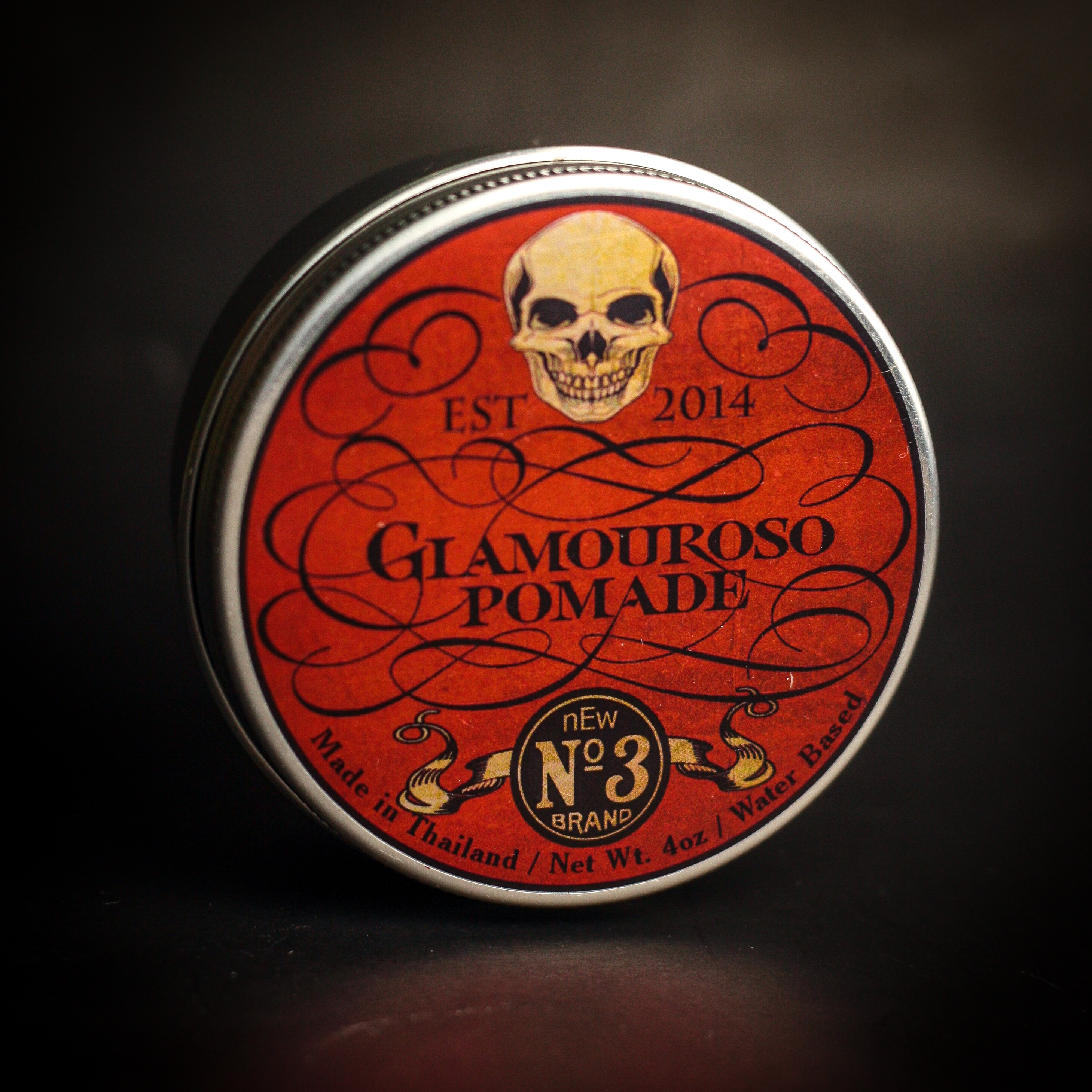 Glamouroso Pomade (Water Based เนื้อแดง กลิ่น ISSEY MIYAKE MEN) ขนาด 4 oz.