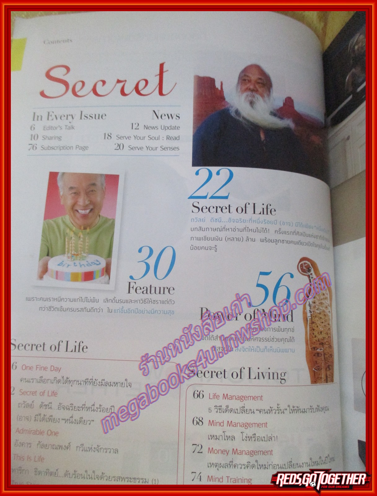 นิตยสารซีเคร็ต นิตยสารSECRET ฉบับที่110 ปี2556 ปก ถวัลย์ ดัชนี