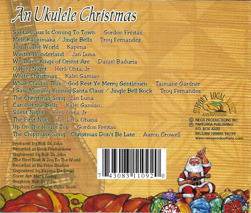 CD,An Ukulele Christmas (Christmas)(instrumental)(Various Artists)(USA)
