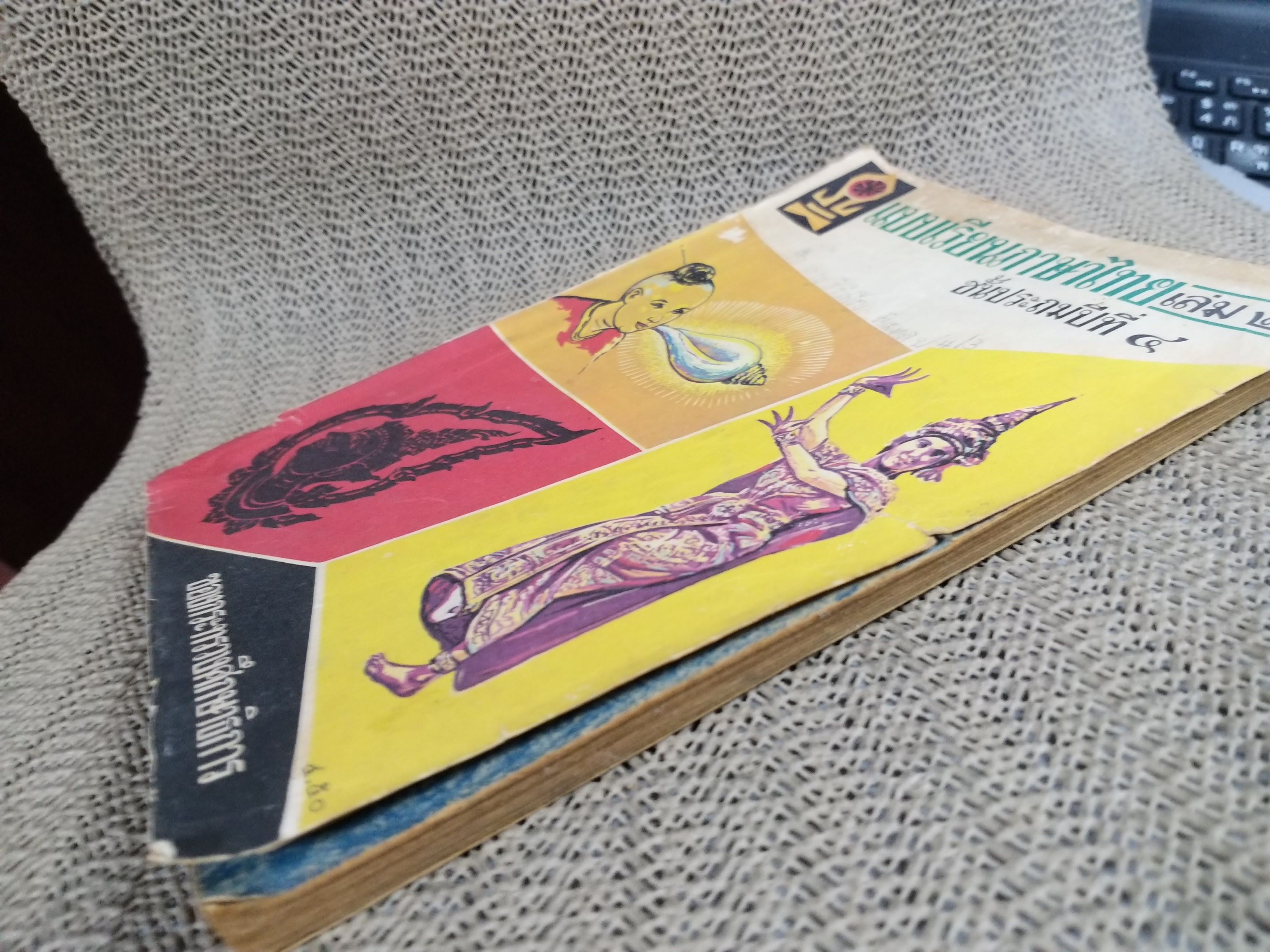 แบบเรียนภาษาไทย เล่ม2 ชั้นประถมปีที่4 ของกระทรวงศึกษาธิการ / สภาพปานกลาง หน้าปกมีเขียนชื่อจางๆ แผ่นรองปกมีรอยพับ มุมหนังสือมีรอยพับนิดหน่อย