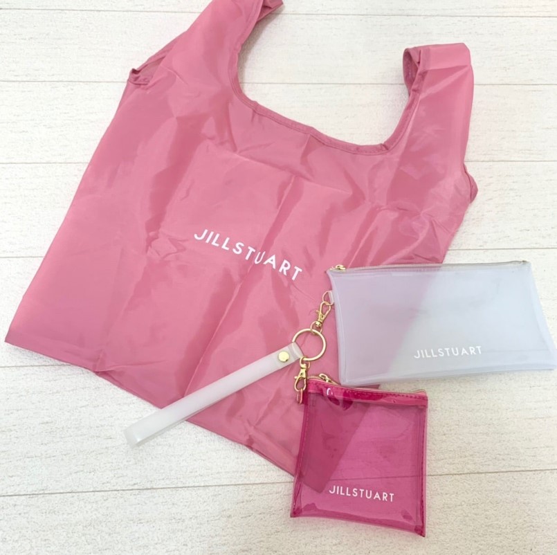 JILLSTUART TooLuxury Pouch & Eco Bag ชุด 4 ชิ้น กระเป๋ารักษ์โลก สุดหรู แสนสะดวก (มีกล่อง)