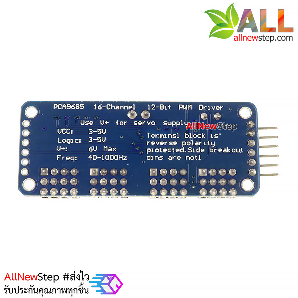 16-Channel 12-bit PWM Servo shield I2C interface PCA9685