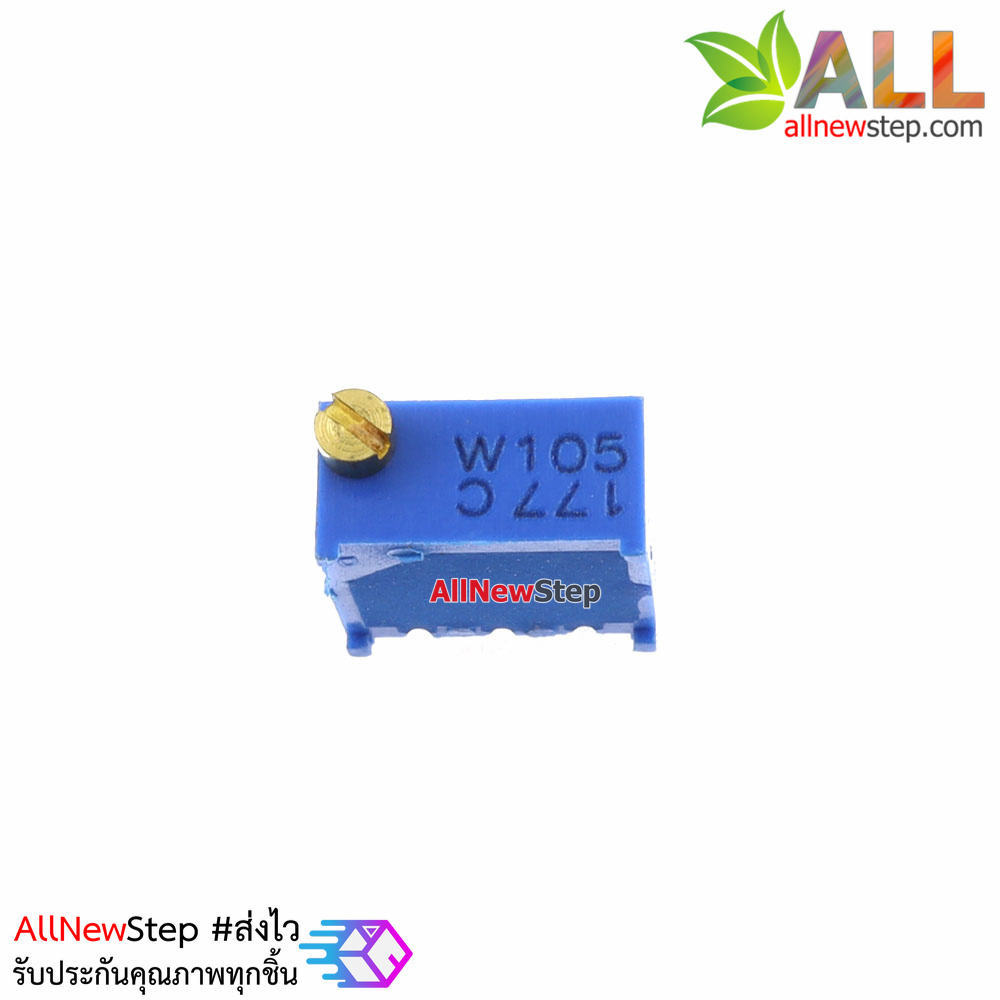 ตัวต้านทานปรับค่าได้ 1M 105 แบบละเอียดหมุน 25 รอบ Trimpot1 M 25 Turns 3296 Series Potentiometer Valiable Resastor