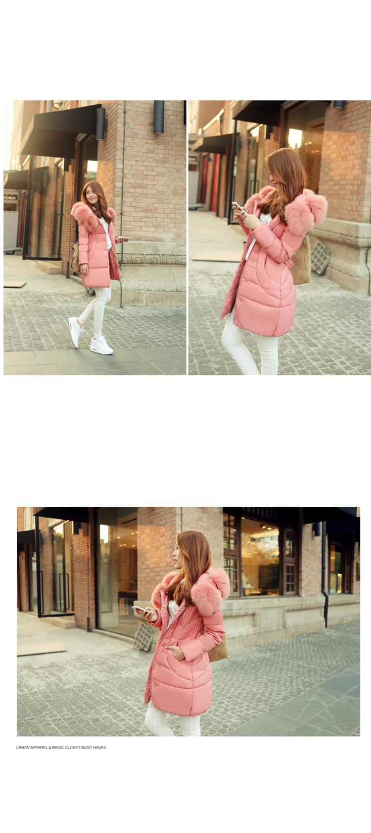 ***พร้อมส่ง size S***เสื้อโค้ทกันหนาวสีชมพูบรรจุ cotton แขนยาว รอบฮู๊ดตกแต่งขนเฟอร์ปอมๆล้อมรอบ ติดซิปด้านหน้า คาดเข็มขัดได้ สวยเหมือนแบบค่ะ