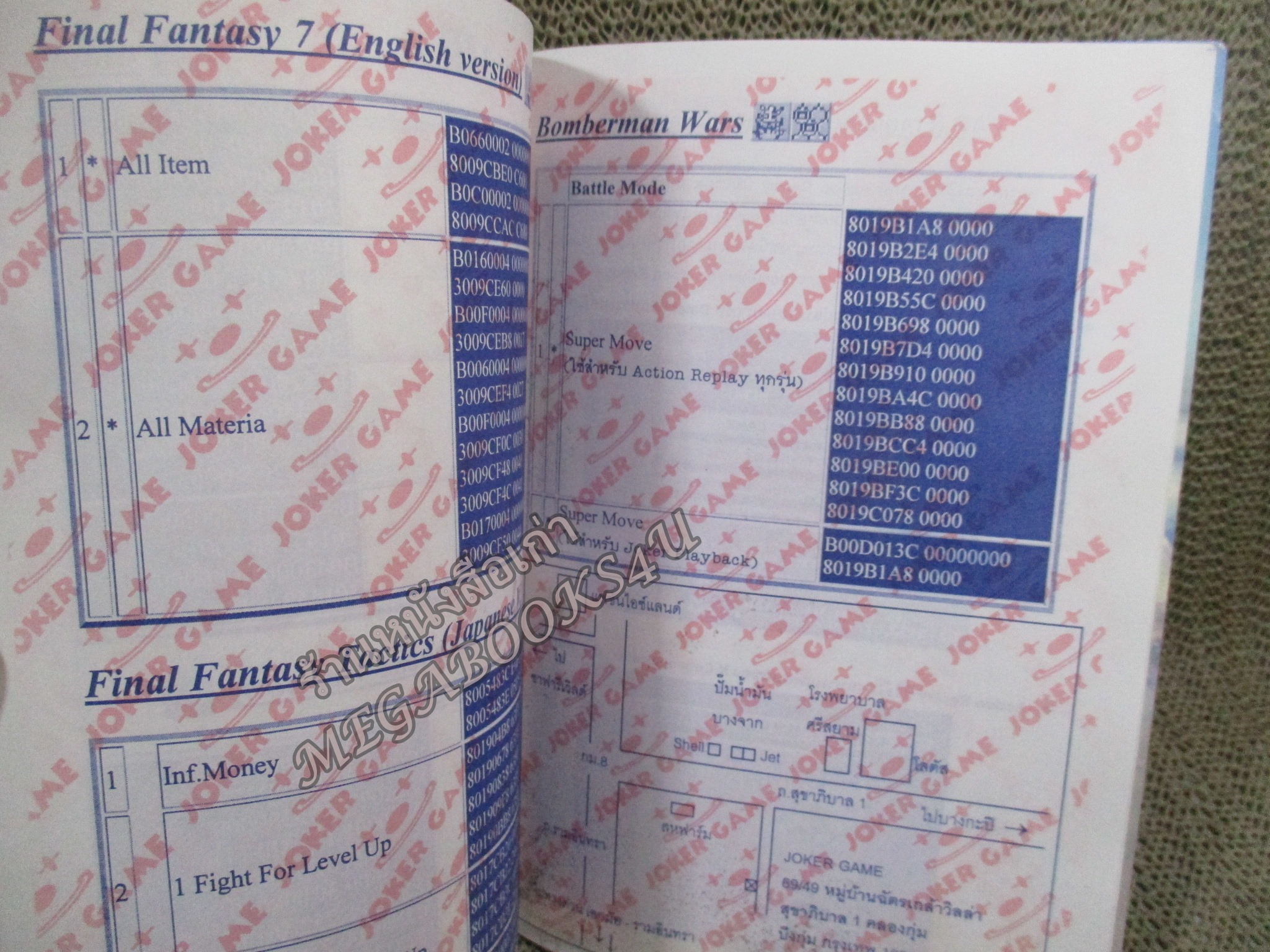 คู่มือเฉลยเกมส์ คู่มือสูตรอมตะ เล่ม15 / JOKER GAME / TAIL CONCERTO / ตัวหนังสือ แข็งแรง สภาพภายในดี