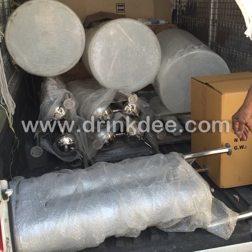 ถังกรองสแตนเลส 2 ท่อคู่