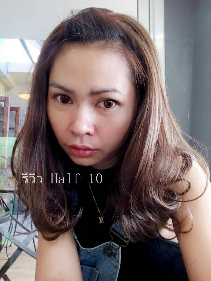 Half 10 วิกครึ่งหัว ปลายลอน คลุมเลยไหล่ ทรงสวยมากคะ ( ทรงผมเเละเส้นผมเหมือนจริงเกือบ 100% )