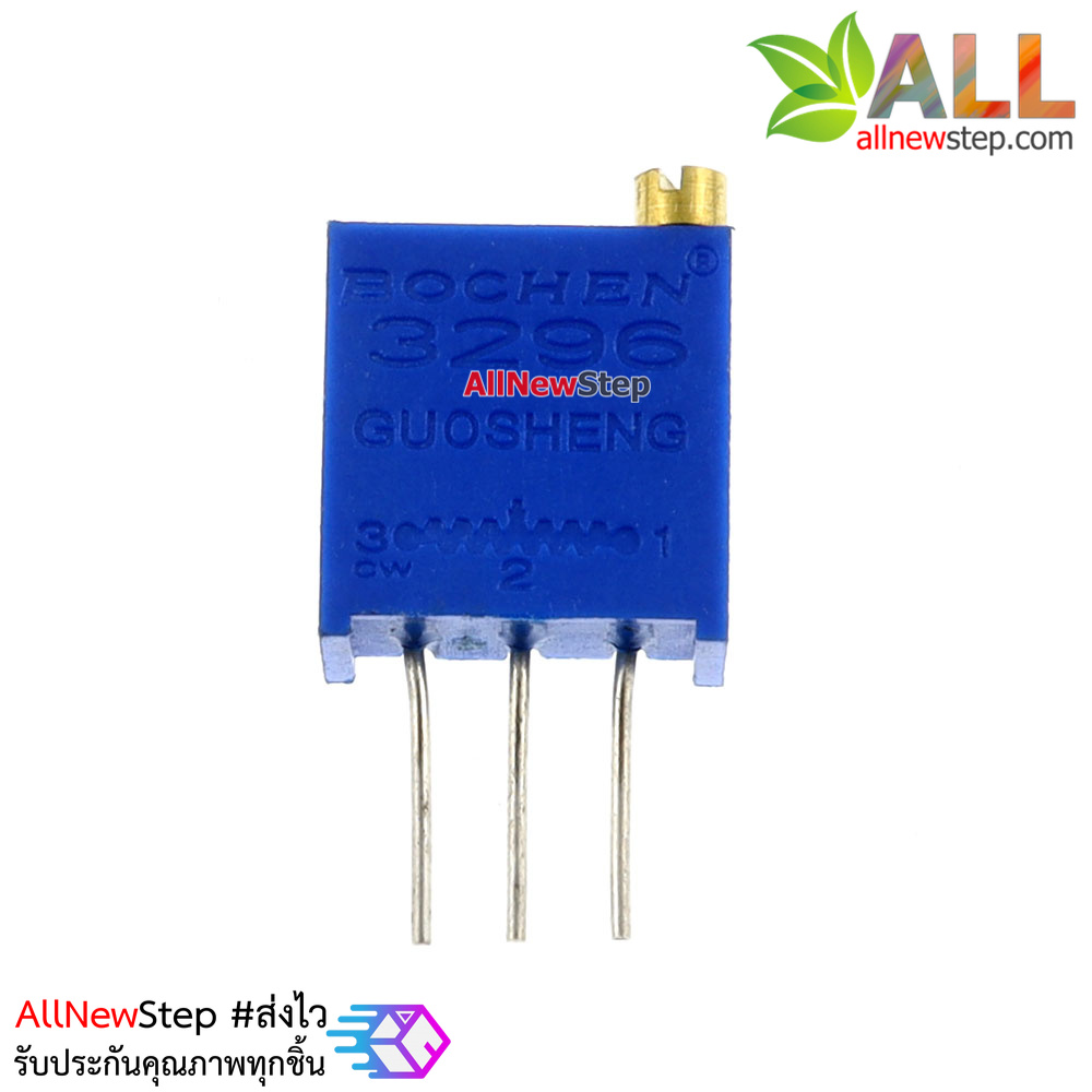 ตัวต้านทานปรับค่าได้ 100 โอห์ม แบบละเอียดหมุน 25 รอบ Trimpot 100 ohm 100r