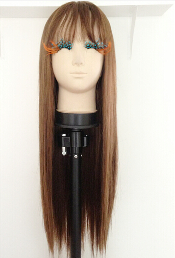 C1136 วิกผมยาว เเสกกลางเห็นหนังศรีษะ หน้าม้าบาง