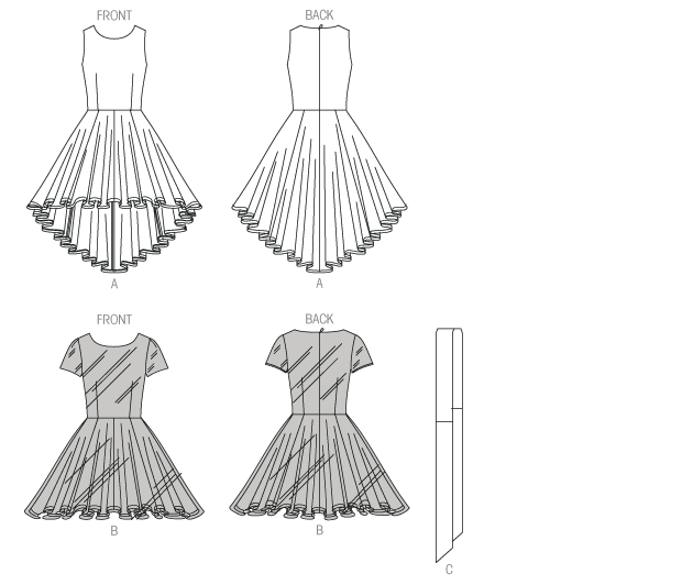 แพทเทิร์นตัดเดรสสตรี McCalls 7123 Size: 4-6-8-10-12