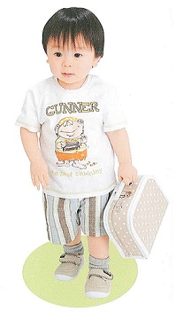 แพทเทิร์นตัดกางเกงขาสั้นเด็ก เอวรูดไซส์ 70, 80, 90