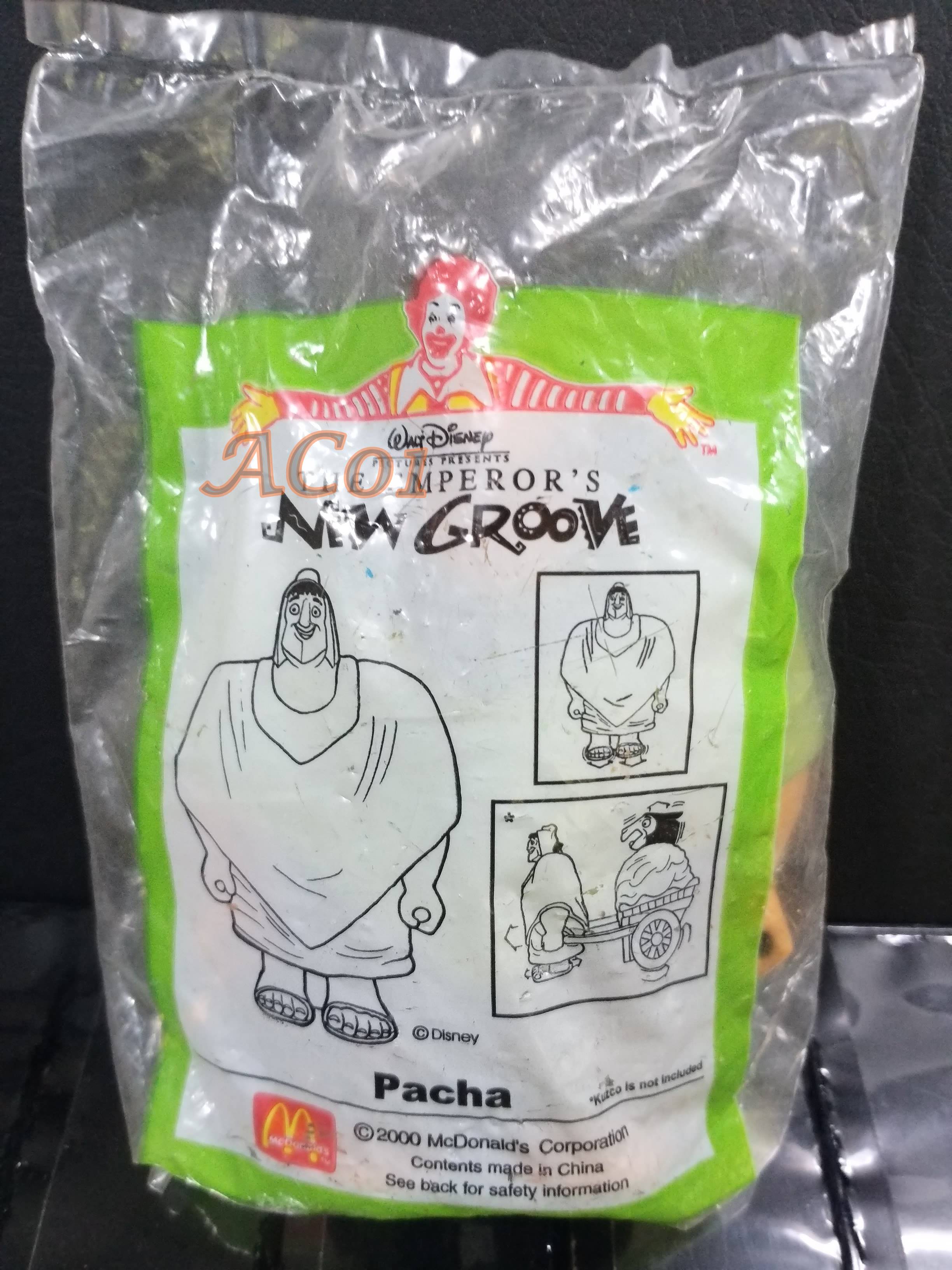ของเล่นMcDonald's ของเล่นHappy Meal / The Emperor’s New groove - PACHA / ในถุงเดิม ไม่แกะ ถุงเก่าหน่อย เก่าเก็บ
