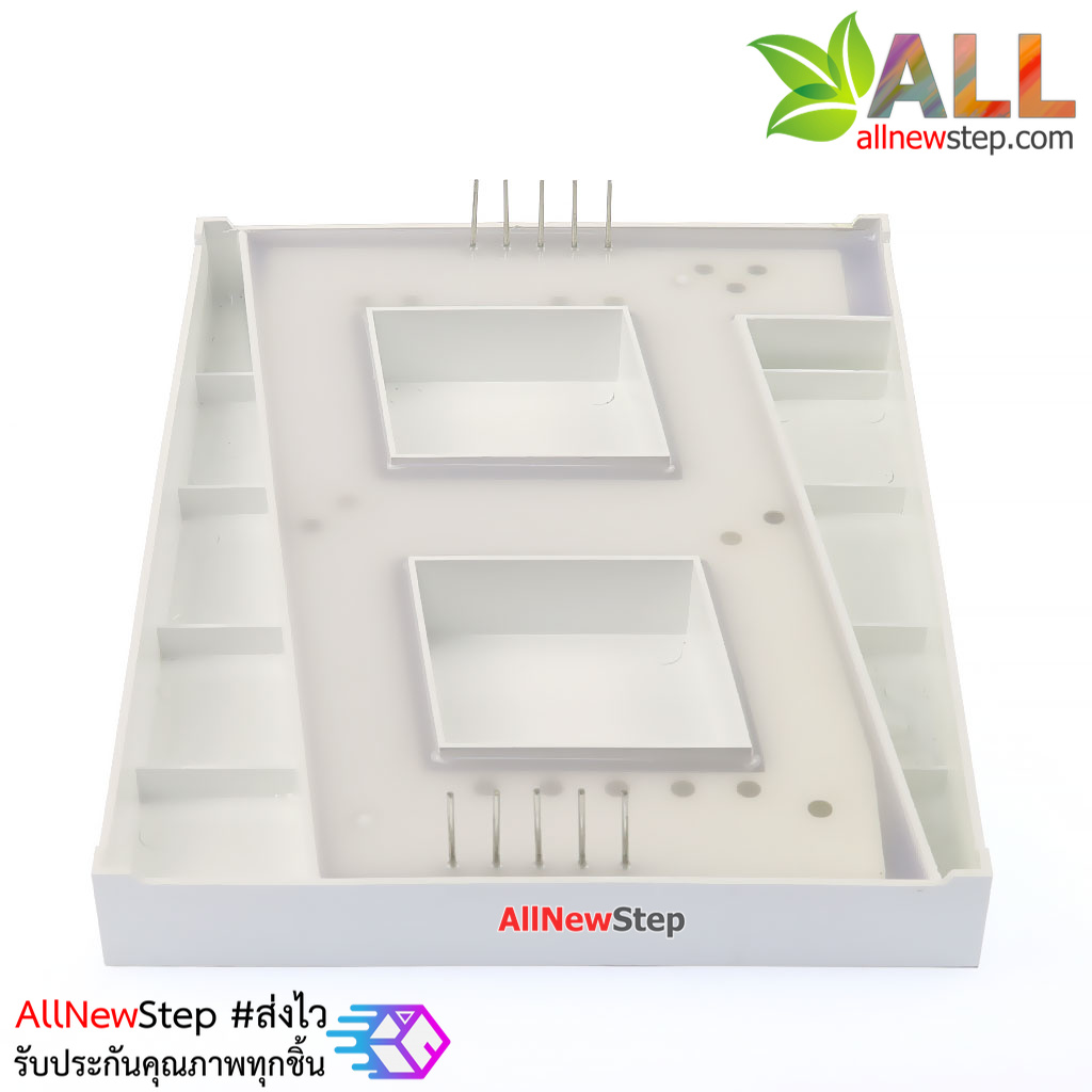 7 segment 5 นิ้ว ตัวเลข 7 segment ขนาด 5 นิ้ว 1 หลักแบบไฟลบร่วม 50101AS สีแดง