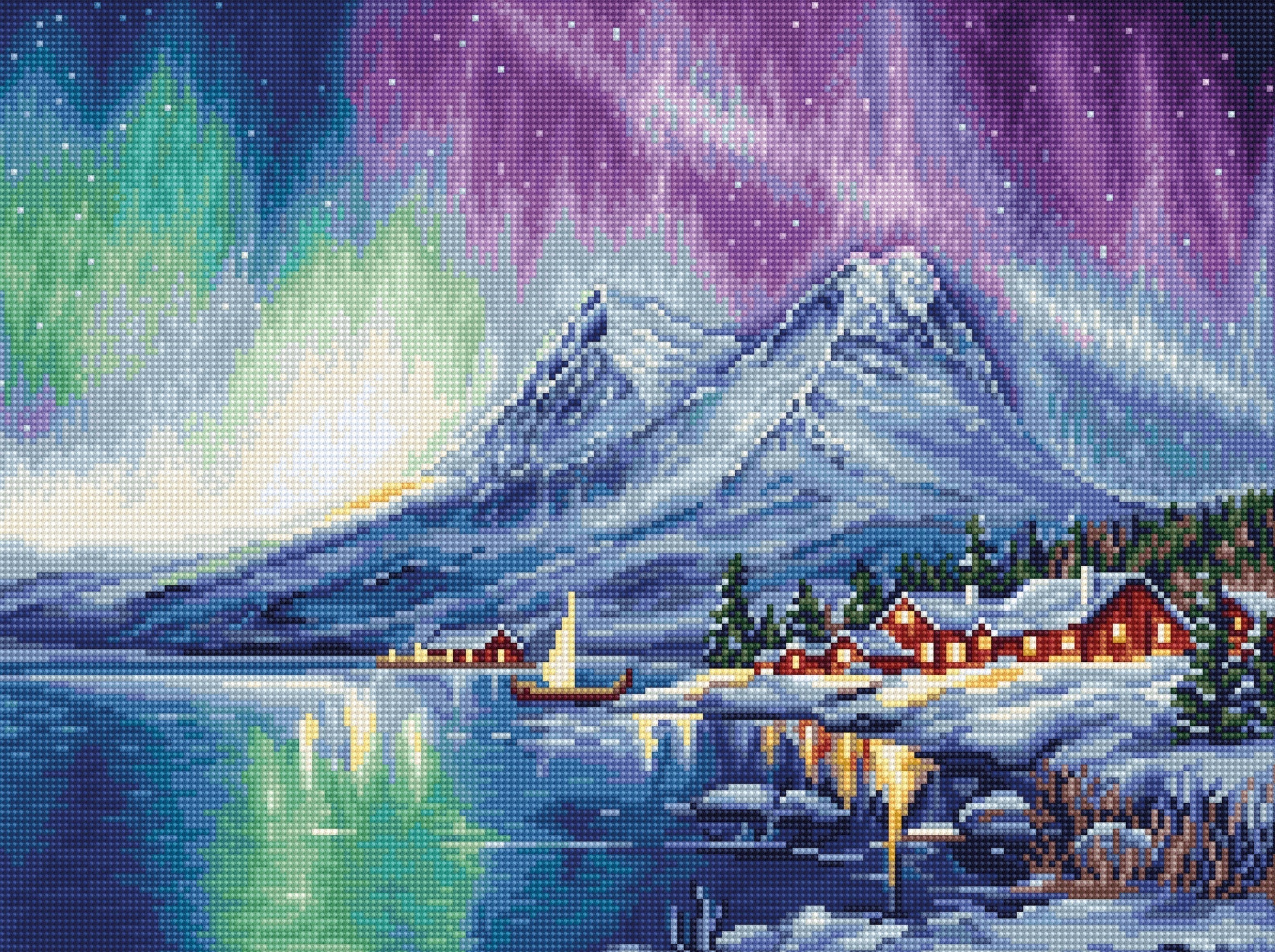 Luca-S ชุดปักครอสติช Northern Lights