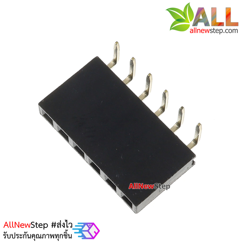 1x6 Pin 2.54mm Pin 90 degree Female Pin Header Connector