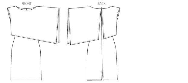 ลดราคา -- แพทเทิร์นตัดเดรสสตรี งานดีไซน์เนอร์ Vogue 1373 Size: 8-10-12-14-16