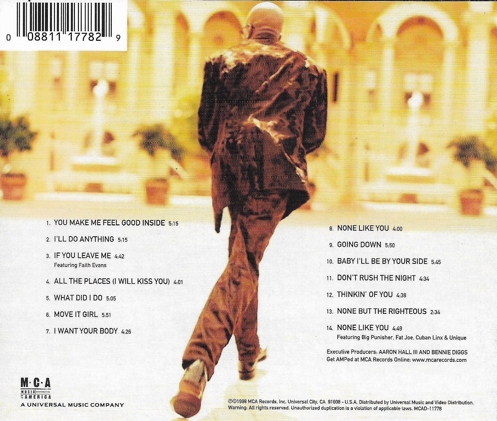 Used CD,Aaron Hall - Inside Of You (A+)(1998)