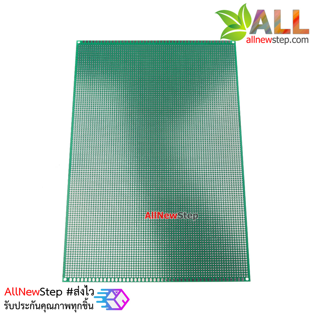 แผ่นปริ๊น PCB ขนาด 20x30cm สีเขียว 1 ด้าน