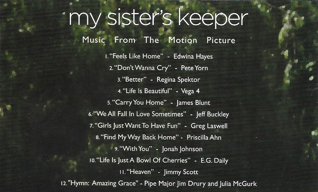 CD,My Sister's Keeper (Music From The Motion Picture)(Soundtrack)(OST.)(2009)(Thai)