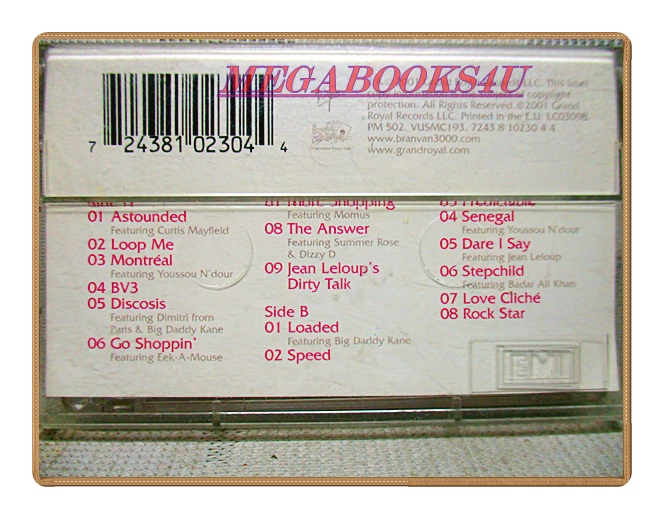 เทปเพลงสากล BRANVAN3000 / DISCOSIS