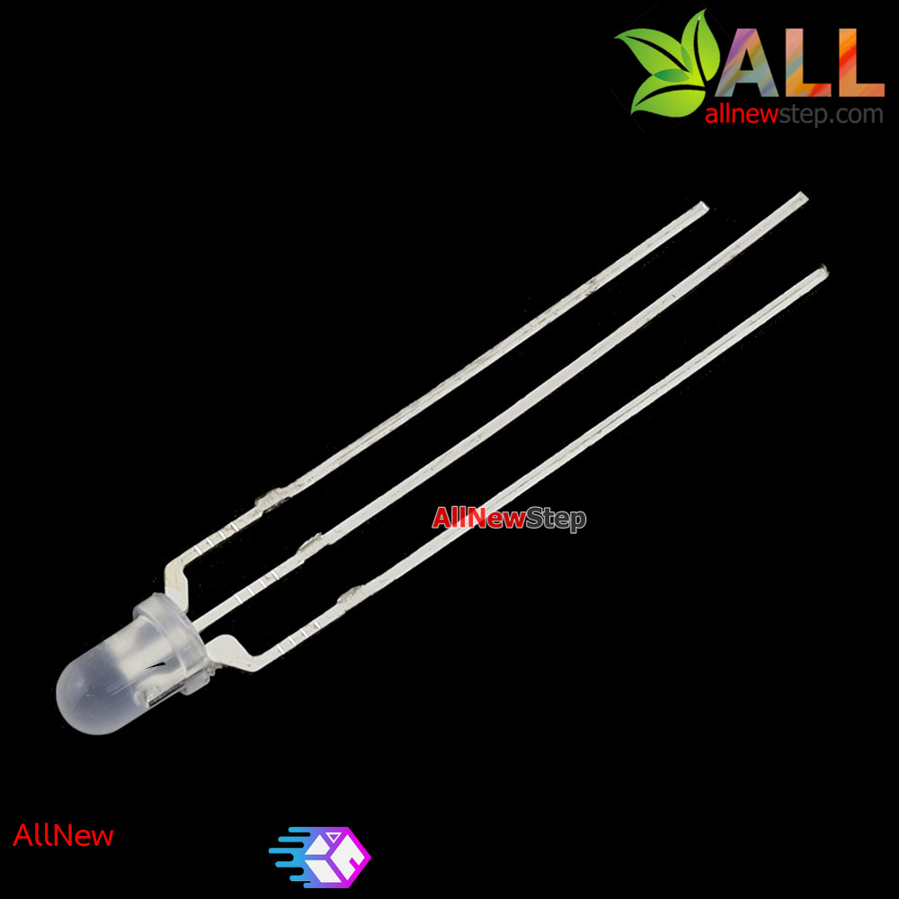 LED 3mm แบบ 2 สี สีแดงและสีเขียว แบบไฟบวกร่วม