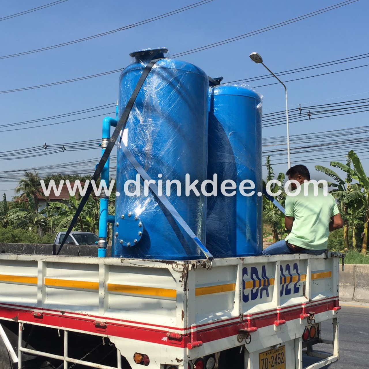 ถังกรองเหล็ก 64" (160cm. x 150cm. x 6 mm.)