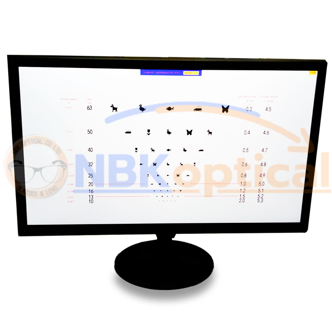 K215 LED 21" Visual Auto Charts จอวัดสายตา ตั้งโต๊ะ&ติดผนังได้