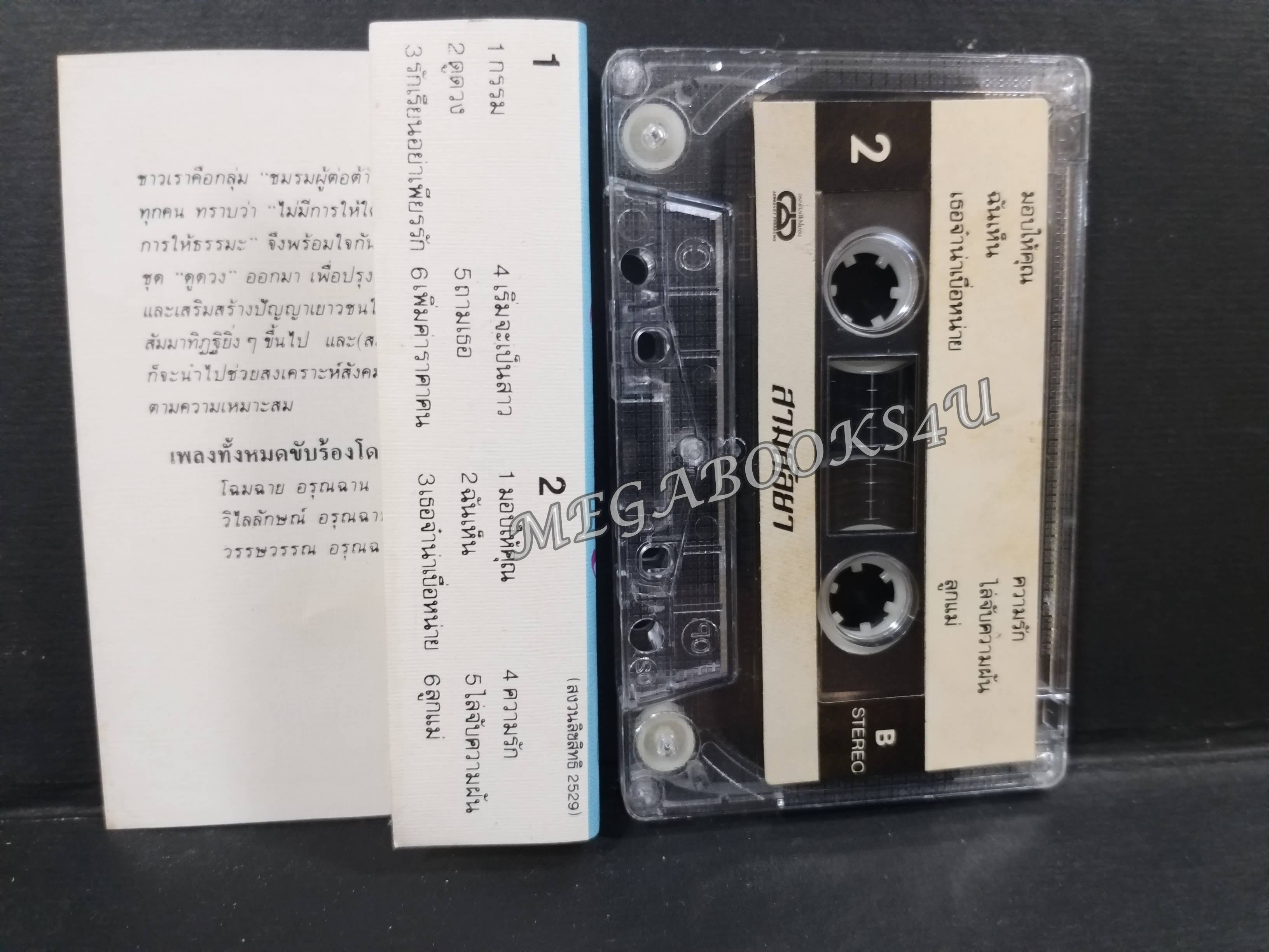 เทปเพลงลูกกรุง โฉมฉาย อรุณฉาน สามกัลยา อัลบั้ม ดูดวง กรรม