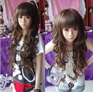A1001 วิกผมลอนยาวคลาย สไลด์บาง สไตล์น่าร๊ากน่ารัก