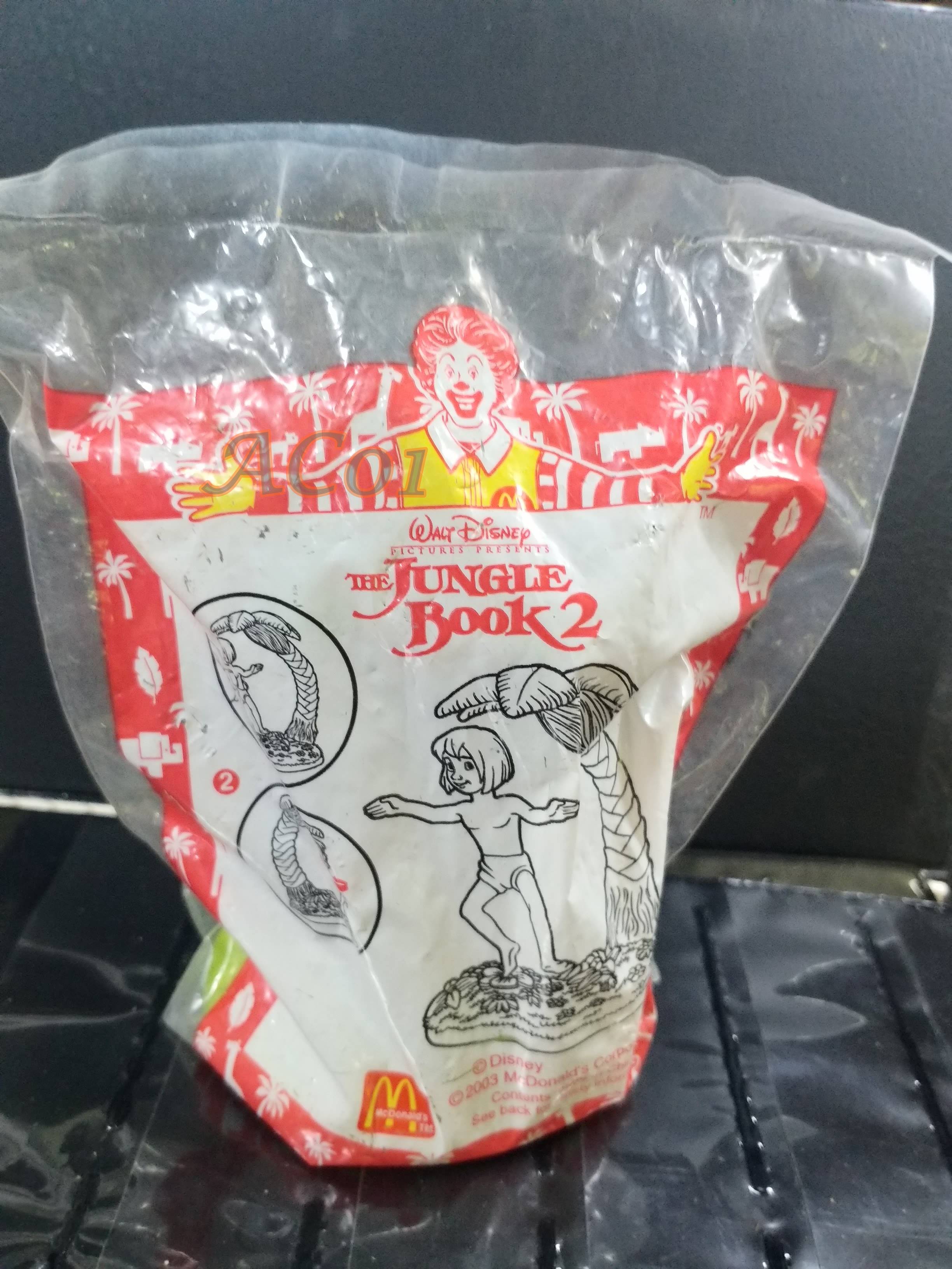 ของเล่นMcDonald's ของเล่นHappy Meal / The Jungle Book 2 - MOWGLI / ในถุงเดิม ไม่แกะ ถุงเก่าหน่อย เก่าเก็บ