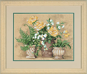 Dimensions ชุดปัก No Counted Cross Stitch Garden Gathering