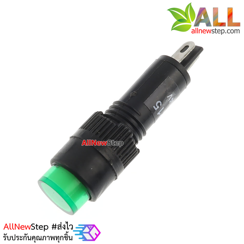 NXD-215 ไฟ LED signal สำหรับติดแผงควบคุม สีเขียว 24VDC