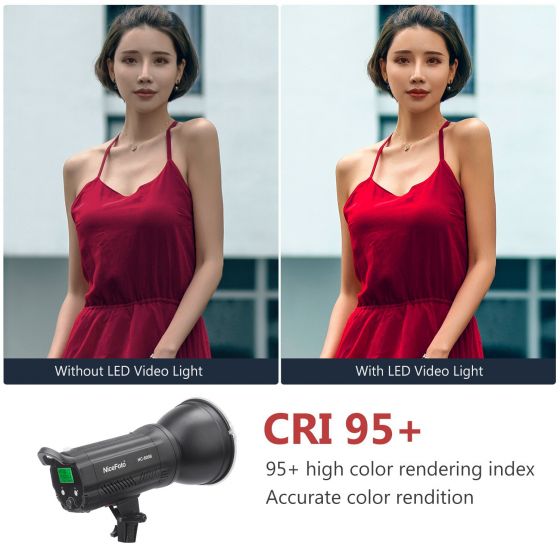 NiceFoto HC-600B LED Video Light Lamp FSK 2.4G