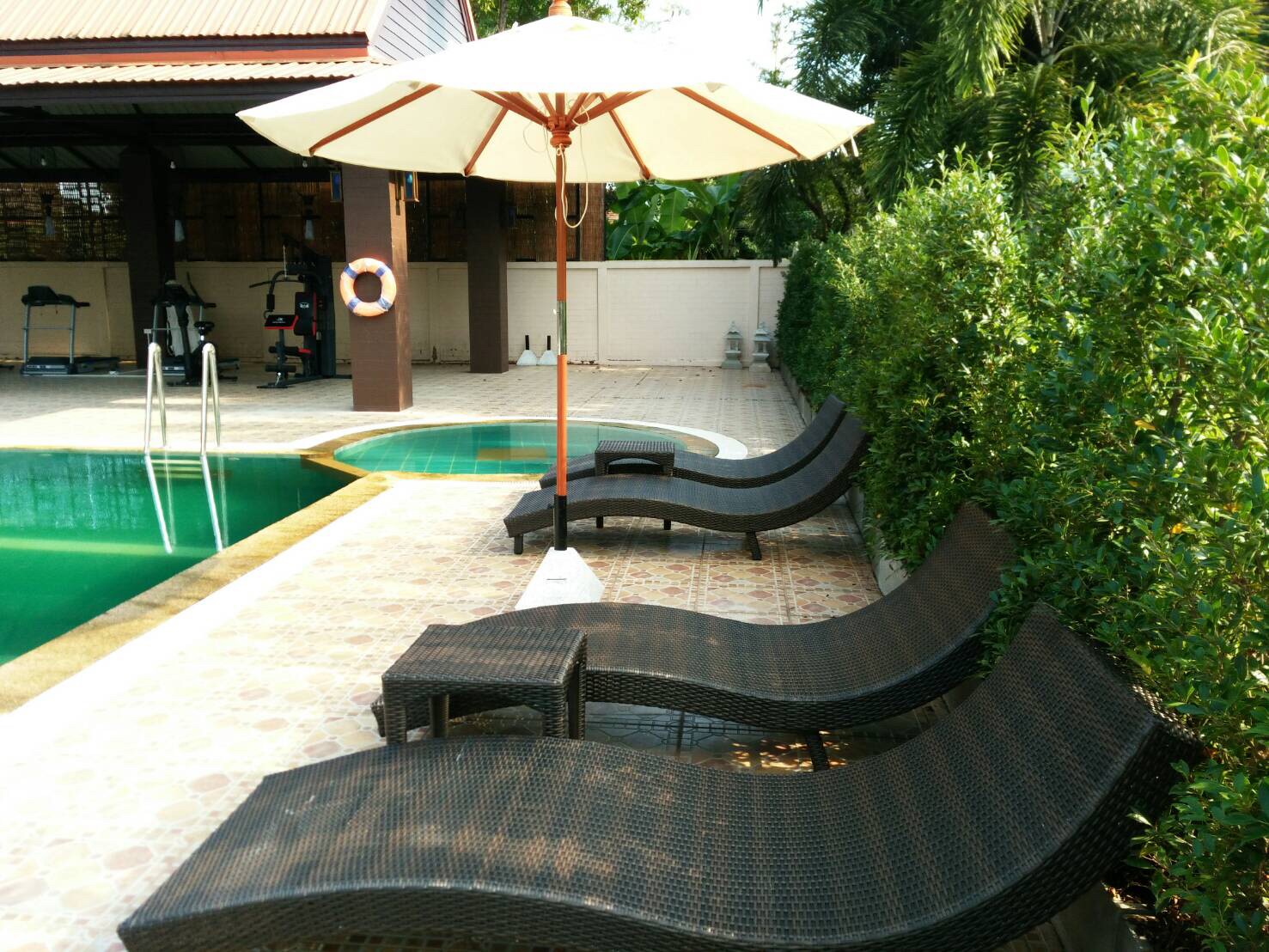 เตียงนอนริมสระน้ํา เตียงนอนริมทะเล เตียงหวาย เตียงอาบแดด เตียงหวายสาน Sun Bed Daybed 50
