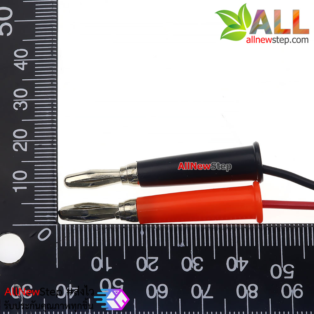 สายไฟต่อวงจร Test Wire Banana Plug to Test Hook Power สายไฟ 2 เส้น สีดำและสีแดง ยาว 1 เมตร
