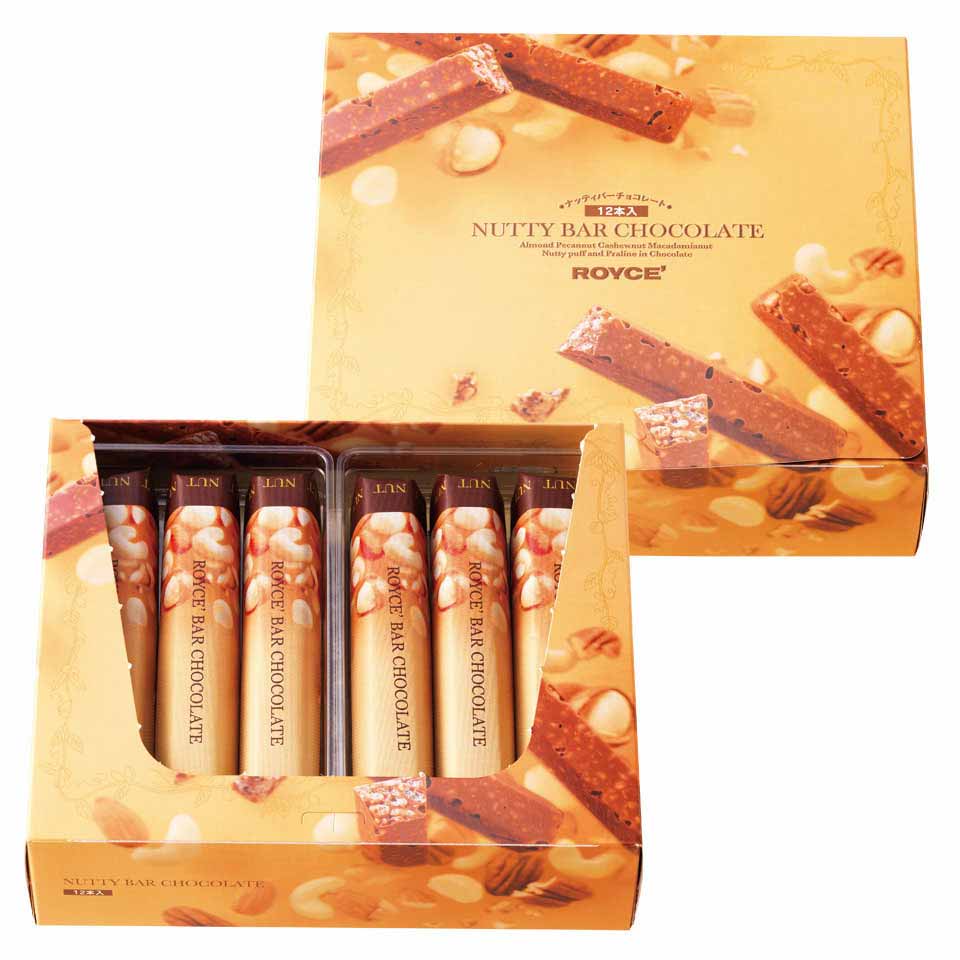 Royce Nutty Bar Chocolate 12 ชิ้น