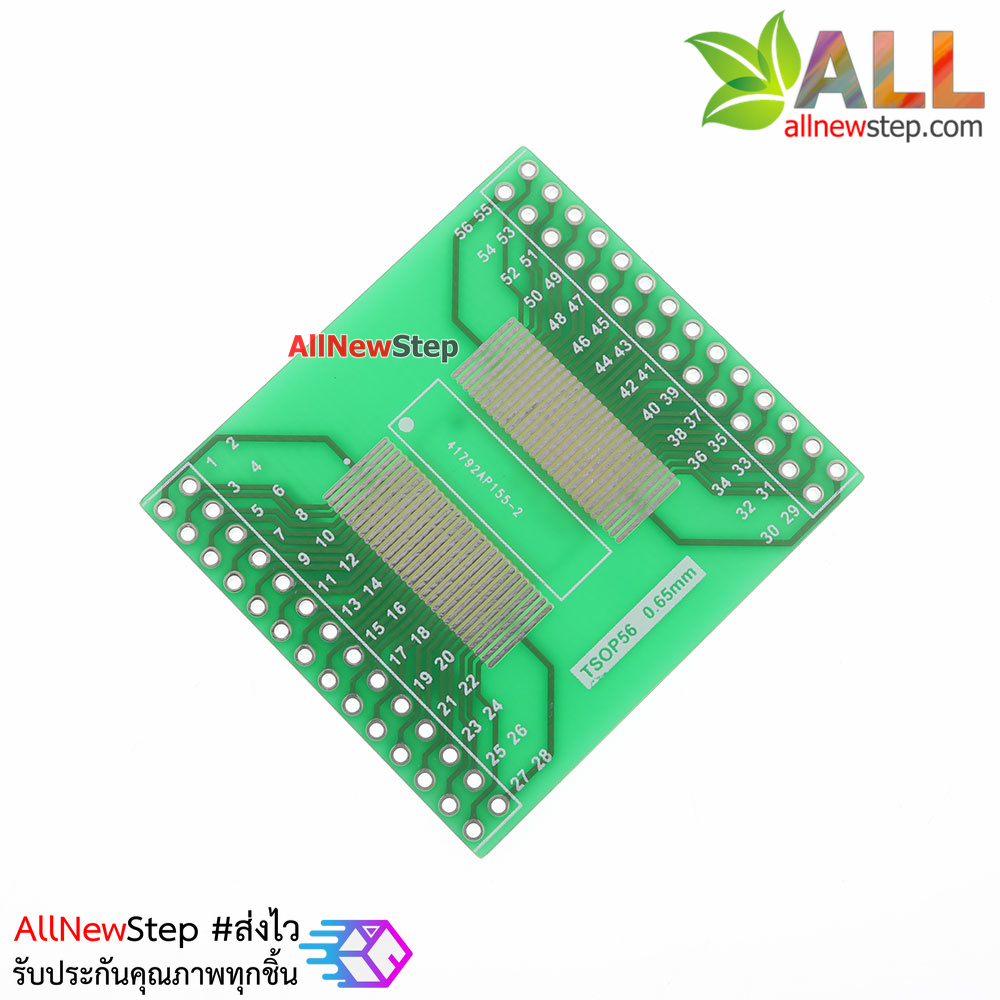แผ่น PCB TSOP56 TSOP48 to DIP56 adapter board AM29 series chip 0.5mm 0.65