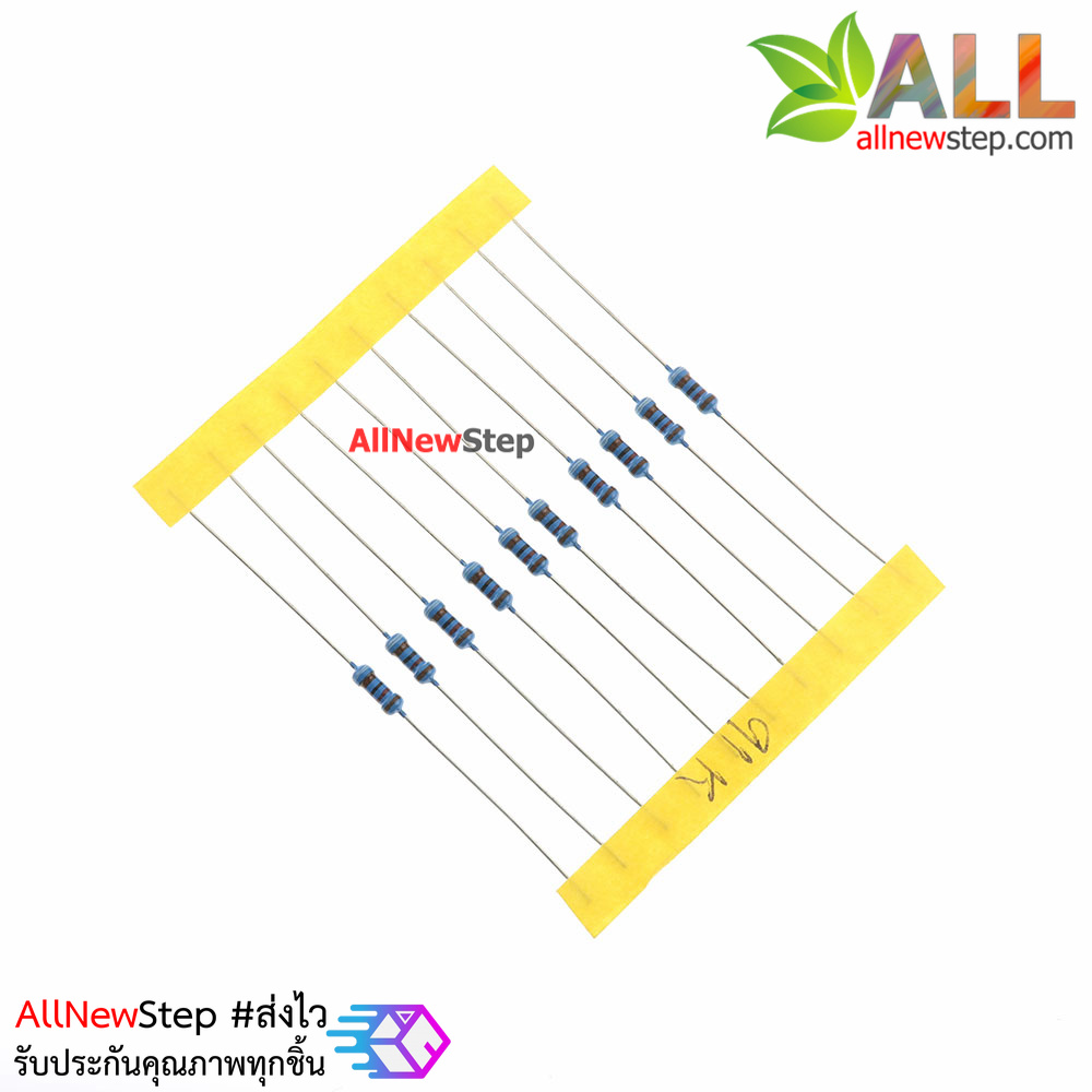 ตัวต้านทาน 91 K 1/4W Metal film 91k 1% จำนวน 10 ชิ้น